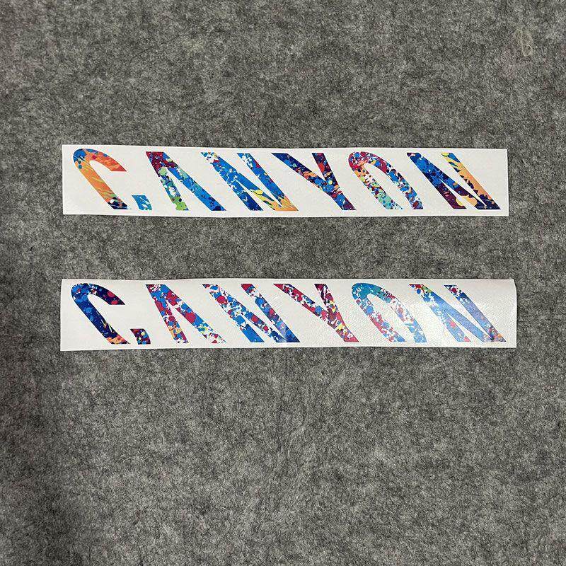 canyon蚕蛹山地公路车自行车车架贴纸贴画贴花覆盖改色logo