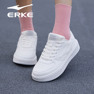 闪光鸿星尔克女鞋2025秋冬季新款纯白空军一号学生低帮运动小白鞋