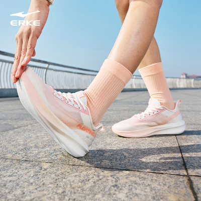 水上漂6鸿星尔克跑步鞋女秋季新款软底运动鞋子超轻网面透气跑鞋