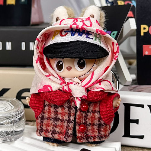 四代迷你拉布布娃衣秋冬10cm娃衣套装卡通玩偶衣服权志龙同款套装