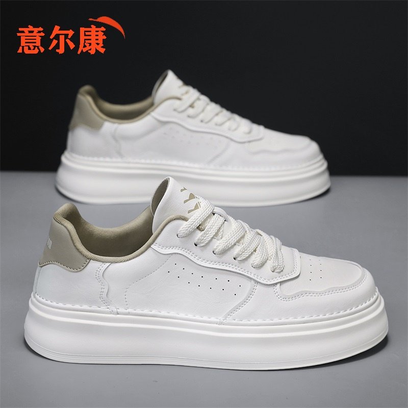 意尔康男鞋2026新款春秋季正品小白鞋男厚底增高休闲百搭潮流板鞋,流行男鞋,休闲板鞋,淘宝优惠券,粉丝福利购,淘宝优惠卷