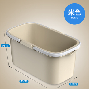 洗拖把桶长方形i水桶大号家用塑料桶储水用方桶手提拖布挤水桶加