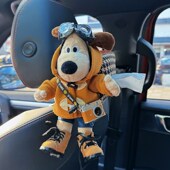 车载纸巾盒扶手箱抽纸盒汽车内装 高级感掌门狗摆件 饰品车上用挂式