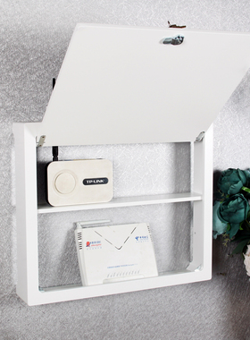 简单日子简约路由器收纳盒光猫集线信息箱弱电箱遮挡支架壁挂带锁