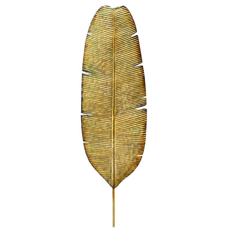 东南亚铁艺芭蕉叶立体墙饰壁挂新中式客厅墙面沙发背景墙装饰挂件