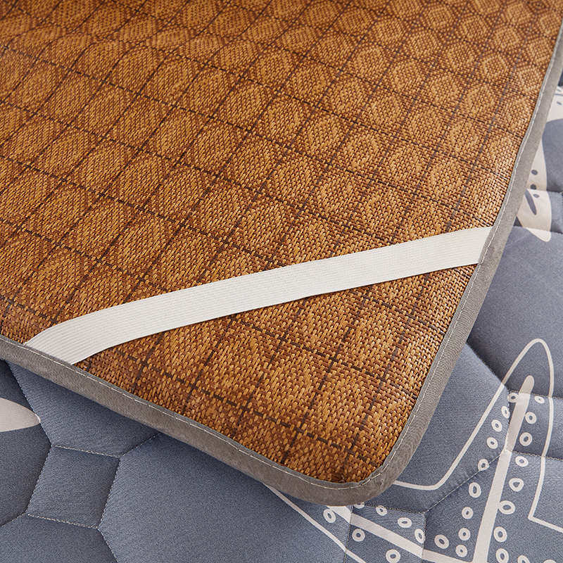 儿童藤席两用床垫软垫加厚凉席冬夏两用幼儿园学生宿舍单人垫褥子