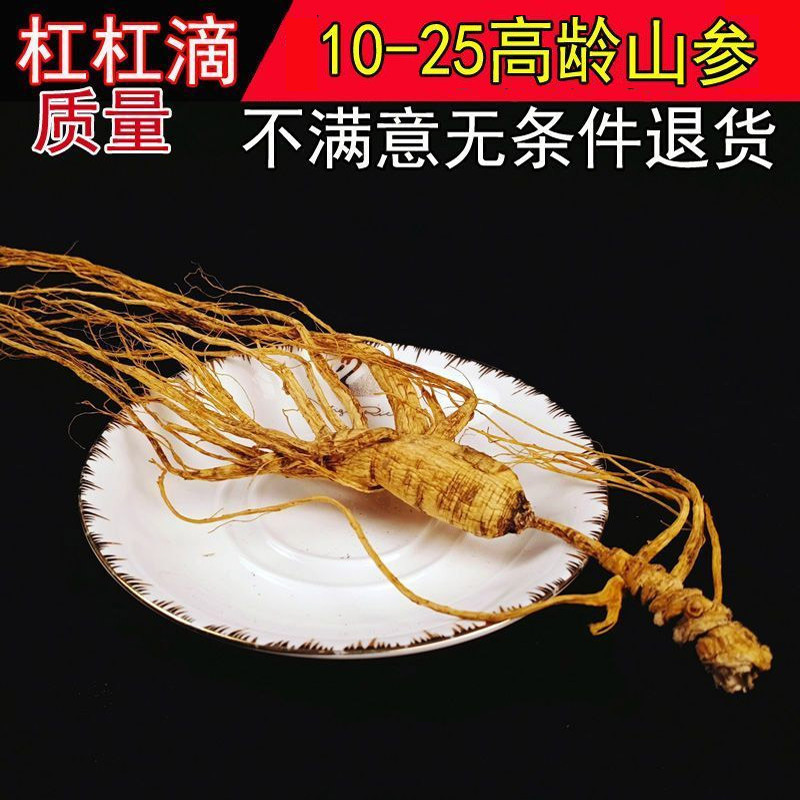 吉林人参长白山人参林下参正品干参残参移山参泡酒中药材新鲜食材