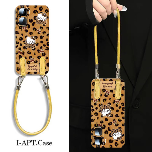 豹纹樱桃kt猫适用iqooneo10pro+手机壳新款vivoiqoo13套neo9spro小众12全包z10turbo个性z8x卡通neo7男女款5+