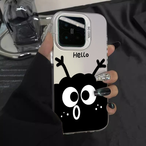 卡通煤球适用红米k70手机壳新款note13pro套k60至尊版小米12pro+高级感50电竞k40s彩银30可爱情侣11男女10pro