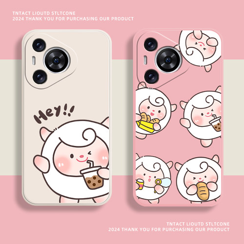 蛋仔派对适用华为p70手机保护壳新款mate60pro套nova12可爱卡通art全包p50e透明40羊蜜11ultra男女款9rs畅享8