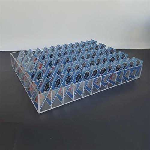 定制压克力钥匙格子放置盒房卡整理盒行驶证桌面收纳盒透明展示盒
