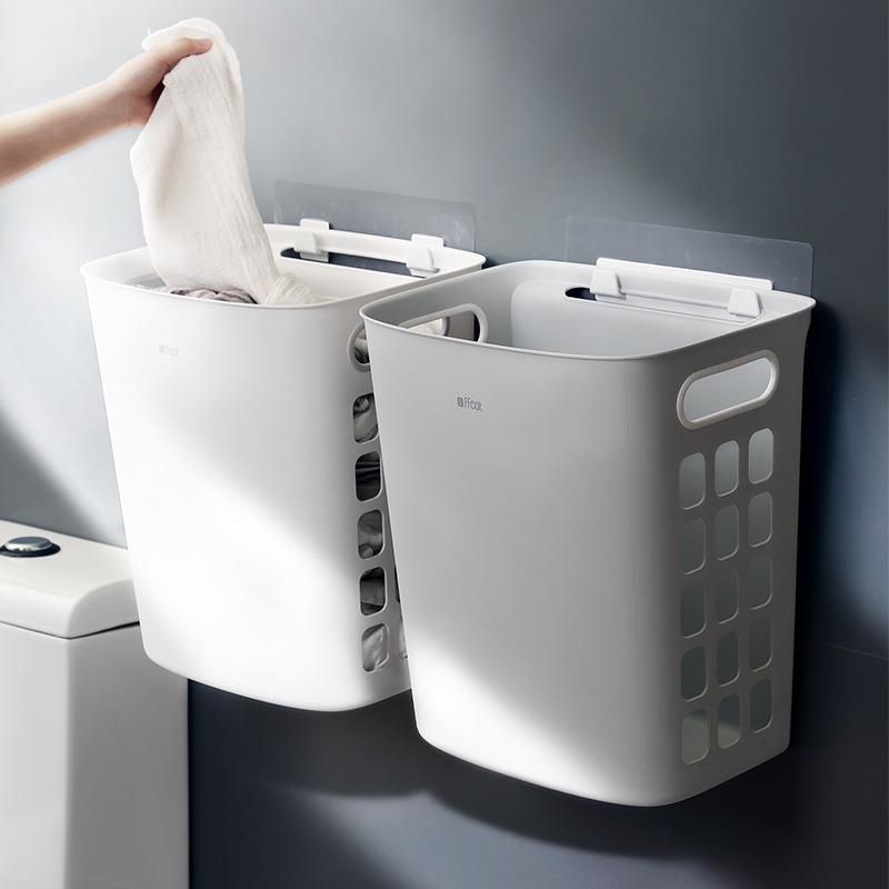 壁挂篮脏衣篮塑料家用洗衣篮浴室衣服玩具收纳筐脏衣桶脏衣篓北欧