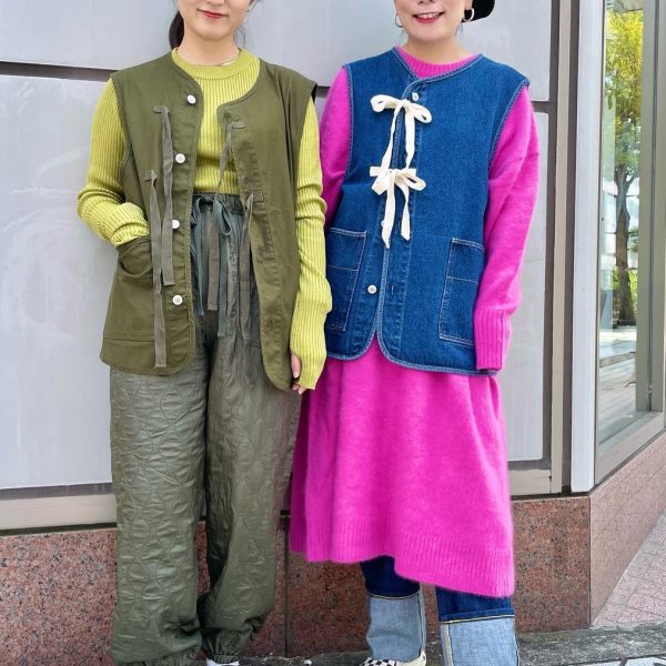 日系文艺系带纯棉水洗牛仔马甲宽松休闲女款无袖外套叠穿背心马夹