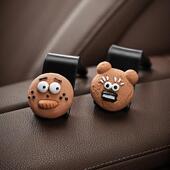 室内 可爱 采购产品卡通饼干汽车挂钩 一对椅背汽车挂钩为妇女