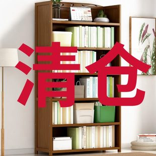 转角置物架简易书柜书架落地靠收纳柜子儿童储物柜家用客厅墙一体