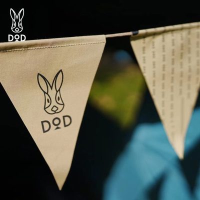 DOD专属露营三角旗串旗天幕帐篷氛围旗帜营地旗野营装饰FG1-012