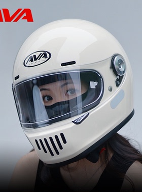 AVA王朝头盔摩托车全盔复古男防摔3C认证摩旅机车骑行安全帽四季