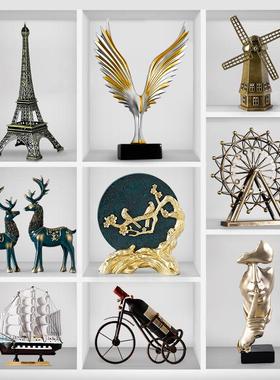 现代轻奢小摆件客厅电视酒柜办公室高档级高端大气简约家居装饰品