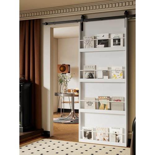 谷仓门推拉门吊轨门定制室内卫生间厕所厨房过道铝合金玻璃移门