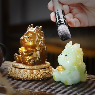 饰茶 变色十二b生肖创意摆件茶宠茶盘茶桌茶台茶具用品配件茶台装