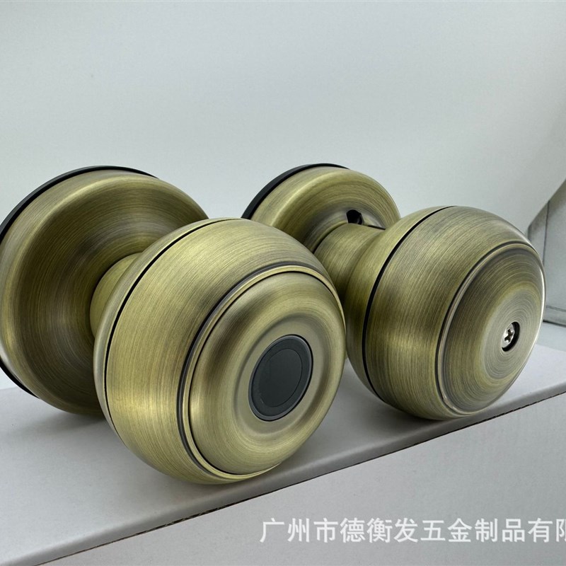 球形智能指纹锁木门钥匙机械锁房间门锁跨境Q外贸球锁现代简约