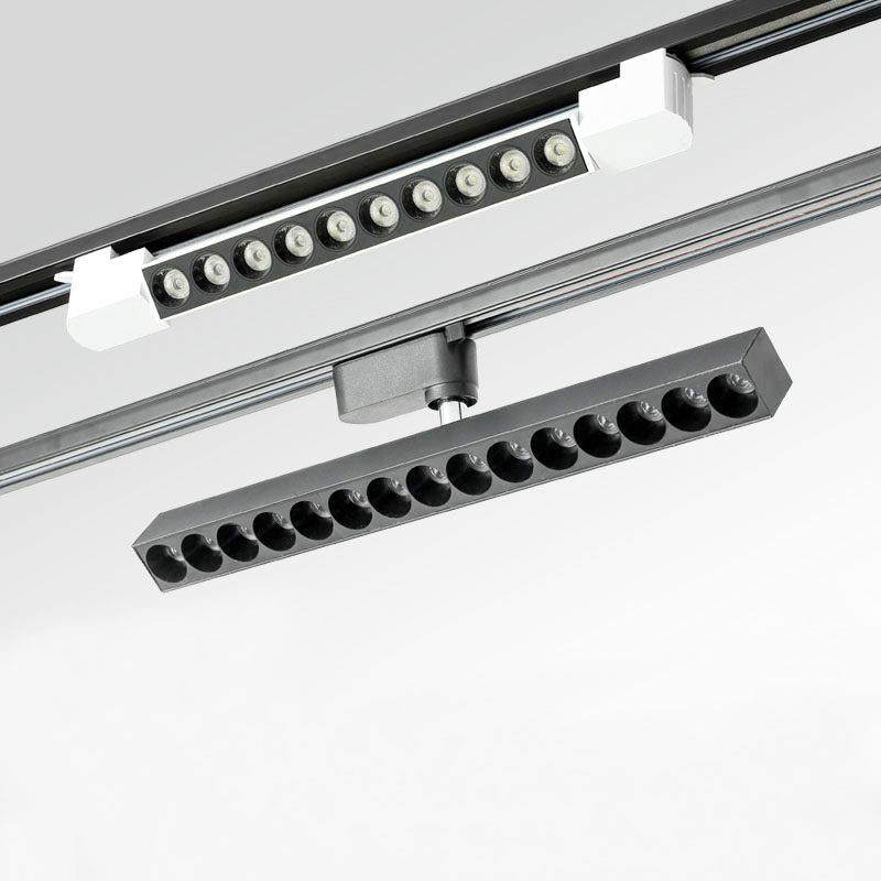 轨道射灯led聚光服装店铺餐厅路轨灯展厅超市格栅导轨长条灯商用,家装灯饰光源,明装射灯,淘宝优惠券,粉丝福利购,淘宝优惠卷