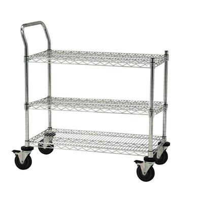 川井(WELLAND)手推车三层金属搬运车车间小拖车物料转运车线棒