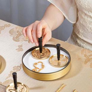 大铜香炉香套香封工具12厘米香封炉摩擦香粉模具密封香炉蚊子香炉