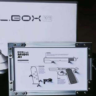 擺件男生裝 飾品生日禮物 金屬M(fèi)1911復(fù)刻鋁合金模型掛畫(huà)可組裝 正品