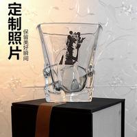 定制相片圖案啤酒杯威士忌杯子酒吧客人個(gè)人專(zhuān)用定制文案logo刻字