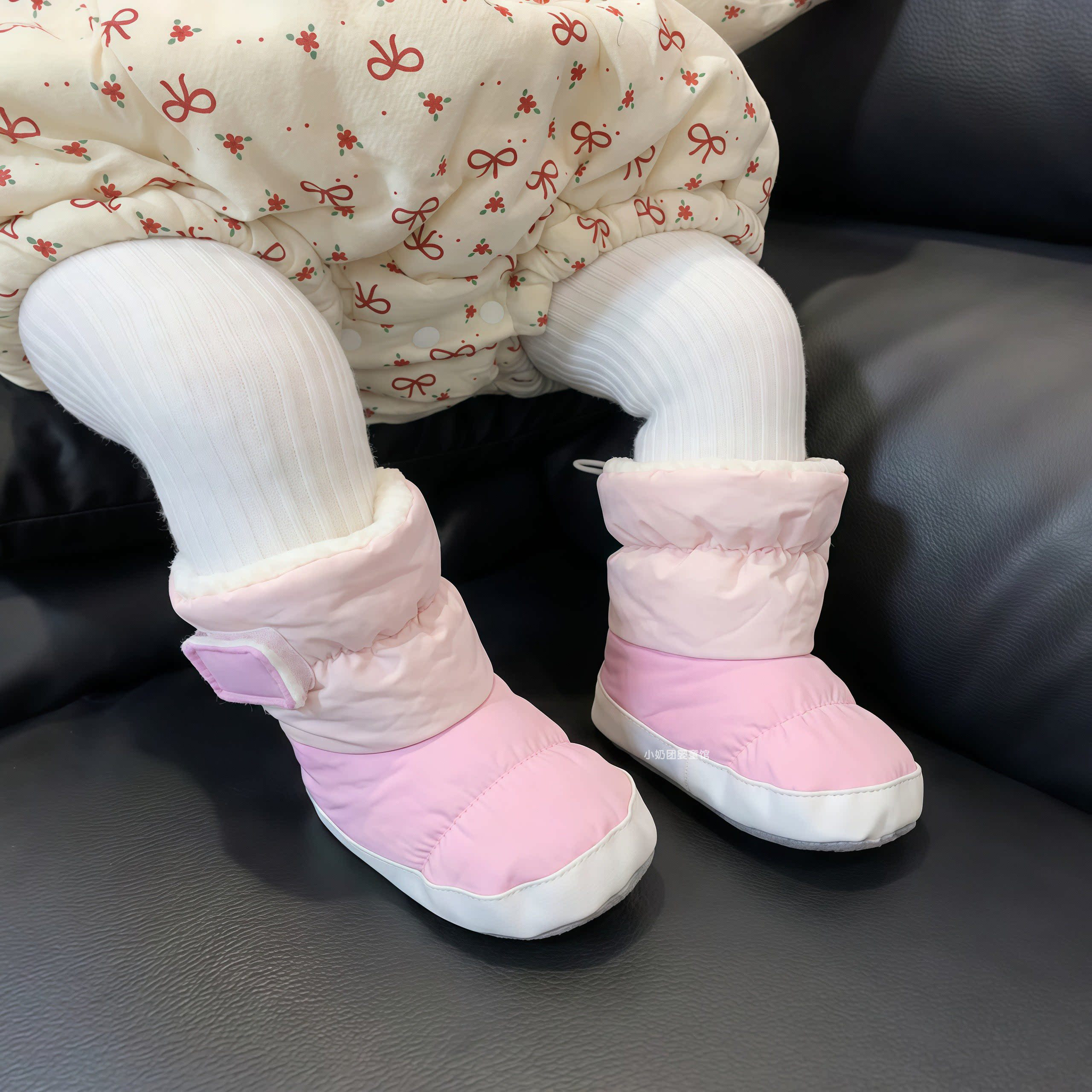 婴儿秋冬加厚保暖护腿袜靴