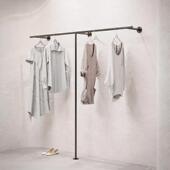 女装 展示架男装 店铺货架挂衣架 店专用铁艺黑色上墙壁挂式 简约服装