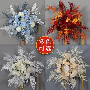 婚庆地排花仿真绢花成品装 新款 饰花排T台路引花婚礼堂迎宾区花艺