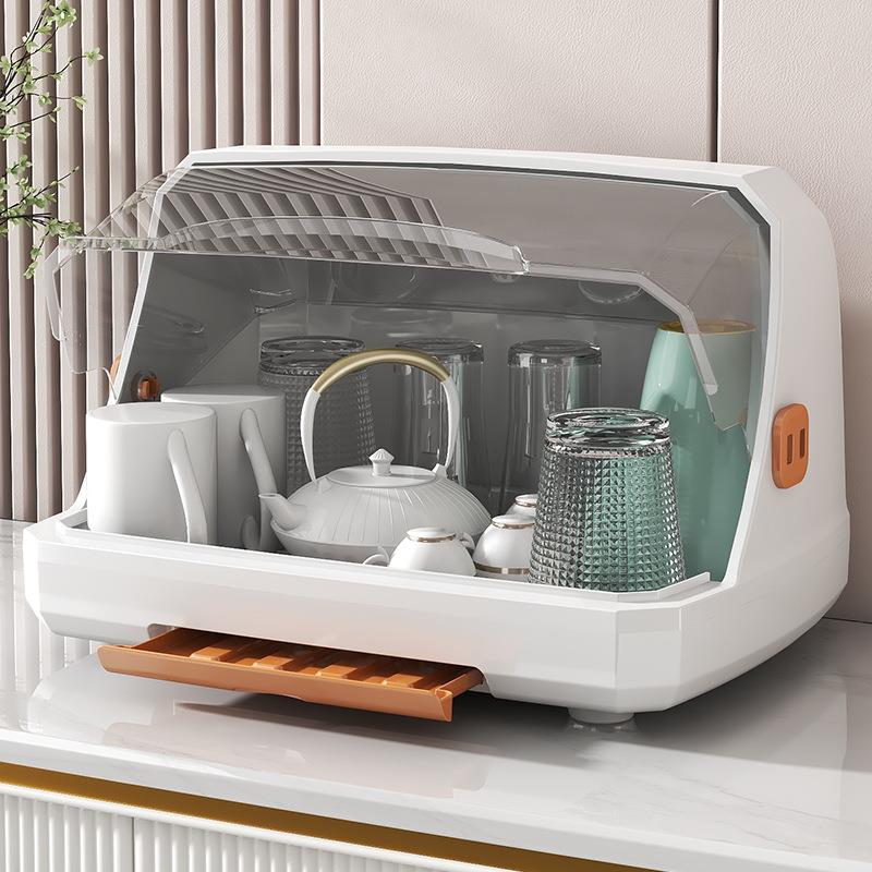 厨房沥水碗柜带盖装碗碟盘餐具家用碗架放碗箱置物架子碗筷收纳盒