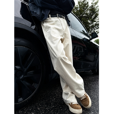 定制竹节棉原胚水洗质感工装裤