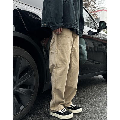 长裤宽松日系潮牌伐木工装裤