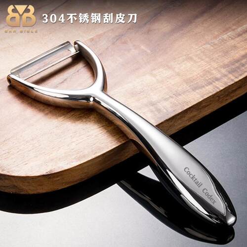 德国304不锈钢削皮刀水果刀刮皮刨剥皮瓜果家用厨房多功能刮皮刀
