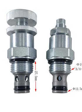 液压双向节流阀螺纹插装式液压系统调速阀LF08-00手动调节流量