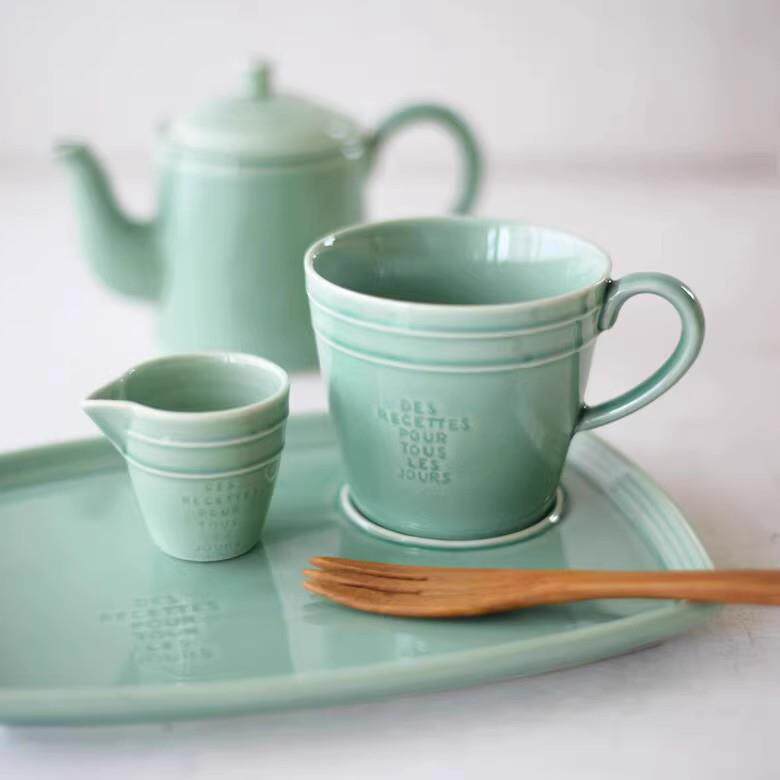 清仓日本进口Studio M'陶瓷茶壶咖啡红茶马克杯奶杯早餐碟托盘图片