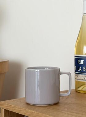 On the table - 淡紫色亮面陶瓷马克杯 水杯 早餐牛奶杯 350ml