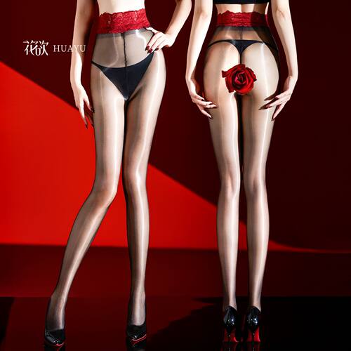 丝袜新品[茶花极光]香氛640果冻极光丝袜超薄丝滑细腻油亮蕾丝