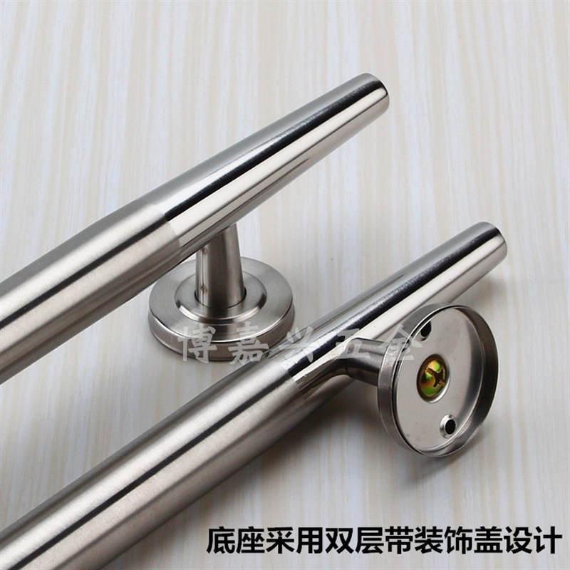 加厚不锈钢明装拉手木门把手老式防盗门大门铁门铝合金门双尖拉手