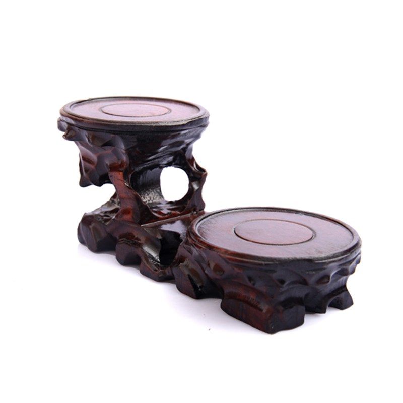 实木茶壶垫茶具底座托紫砂壶展示博古架木雕工艺品茶壶架子摆架