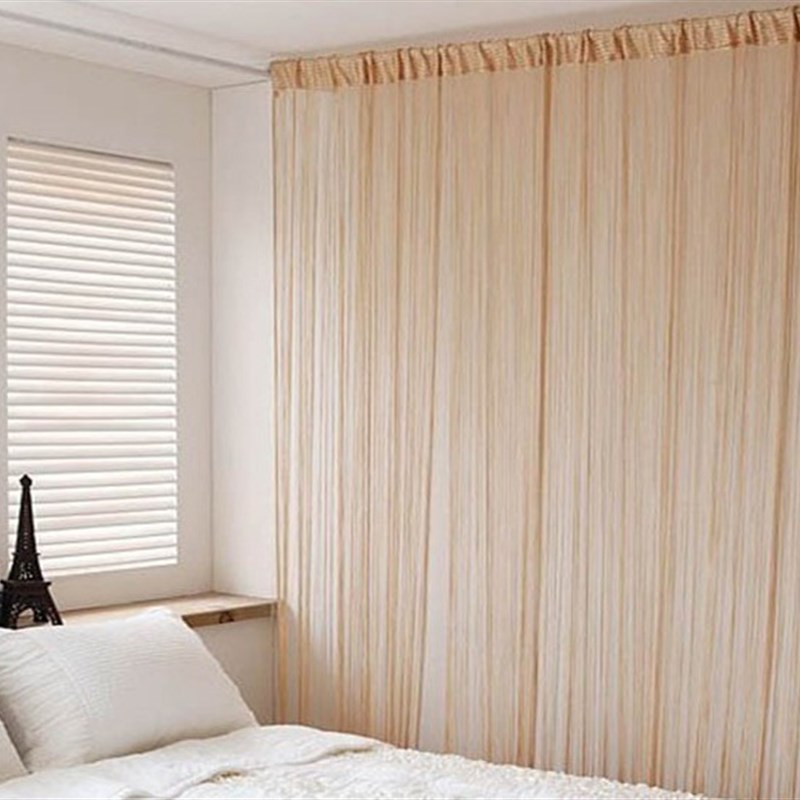 直线帘红色婚庆门帘挂帘 隔断流苏帘装饰帘玄关窗帘子成品线帘