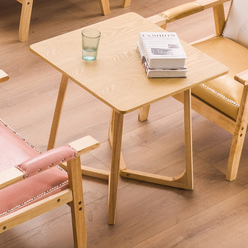 咖啡桌实木桌子长方形桌椭圆形桌小圆桌茶几边几桌接待会议桌家用