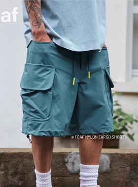 FOAF Nylon Cargo Shorts 24ss 日本面料机能弹力工装口袋短裤