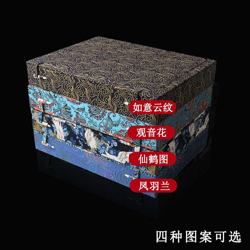 高档印章收纳盒多格可调式篆刻石料多宝阁锦盒大号首饰礼品盒子