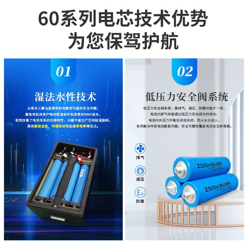 电动代步车LiFePO4 48V52Ah模块化并联电池PACK扫地车磷酸铁锂