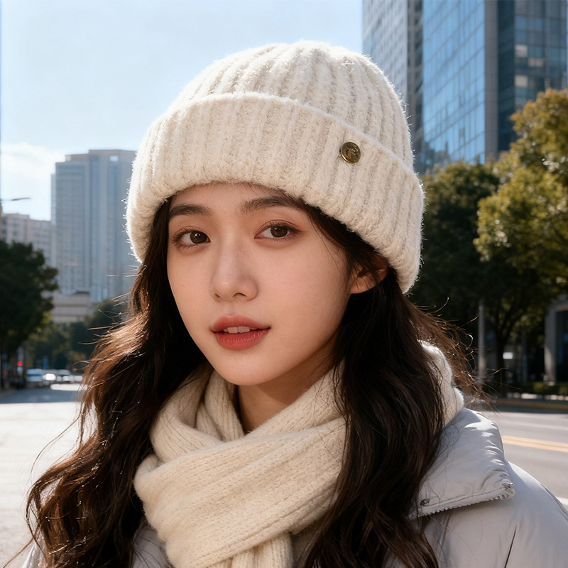 秋冬新款保暖帽子女大头围显脸小