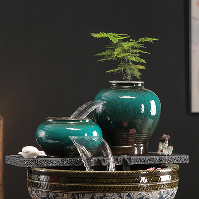 流水摆件循环水喷泉瀑布